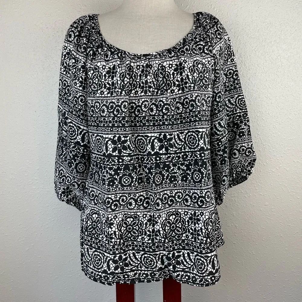 New York City Design Company Blouse Top Size L EUC